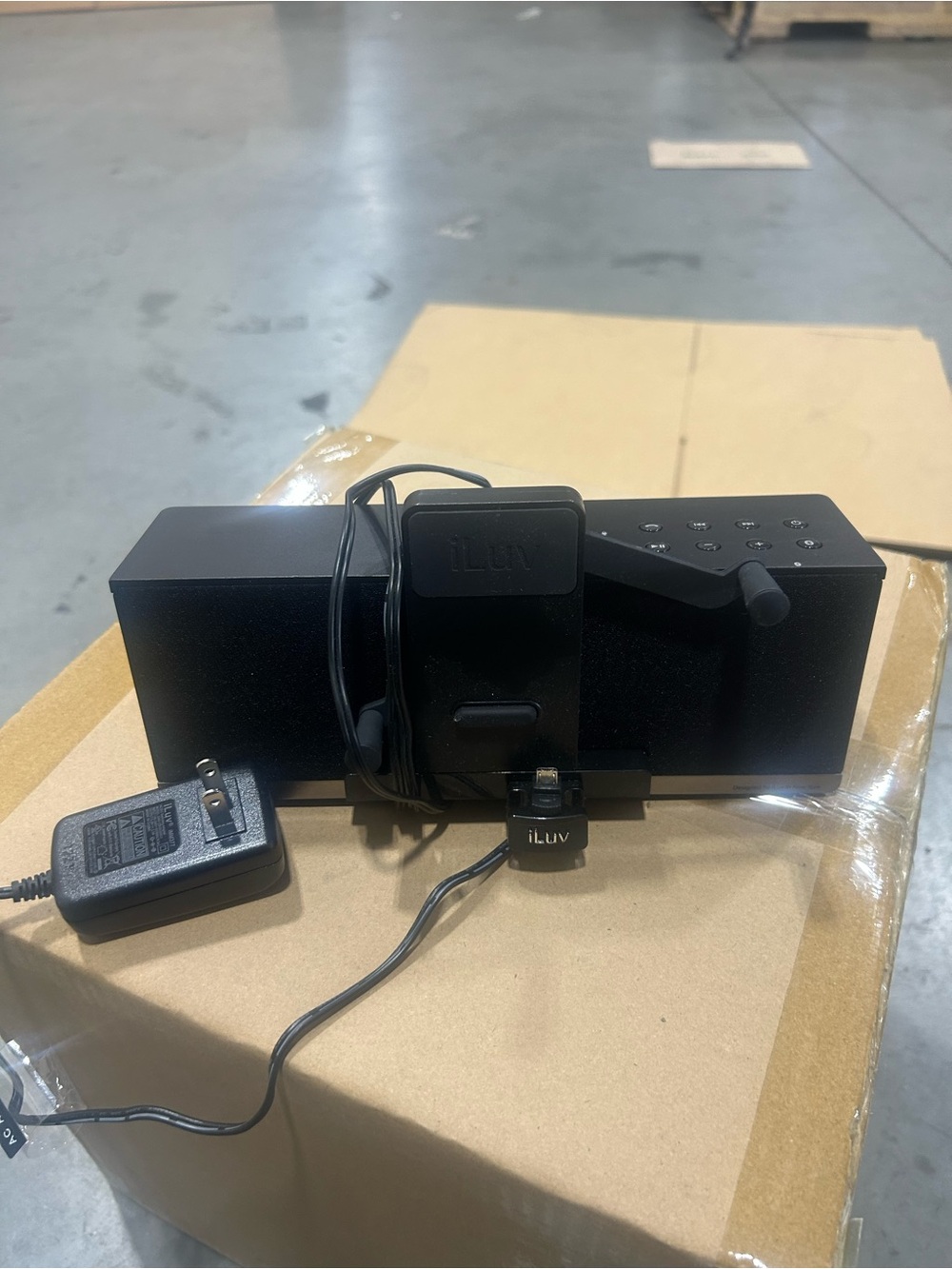 iLuv Black Portable Speaker Dock with Remote